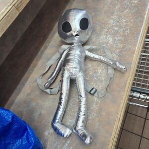 iHeartRaves Silver Alien Backpack